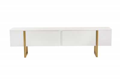 HABITAT ET JARDIN Meuble TV en bois ""Serenity"" - 180 x 29 x 50 cm - Blanc