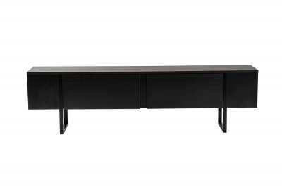 HABITAT ET JARDIN Meuble TV en bois ""Serenity"" - 180 x 29 x 50 cm - Noir