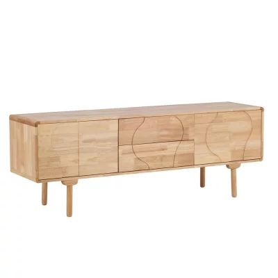 PARIS PRIX Meuble Tv En Bois ""sk&auml;rhamn"" 180cm Naturel
