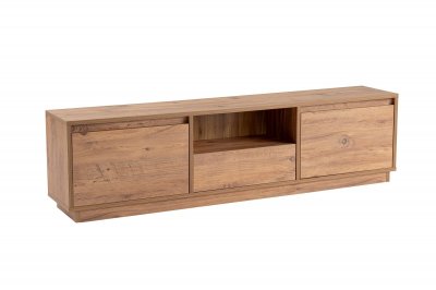 HANAH HOME Meuble TV en bois Vanguard - 160 x 29 x 42 cm - Pin atlantique