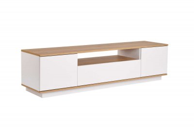 HANAH HOME Meuble TV en bois ""Veramont"" - 180 x 44 x 44 cm - Marron clair