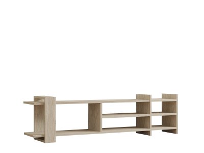 HABITAT ET JARDIN Meuble TV en bois ""Zeyna"" - 156 x 29 x 40 cm - Travertin