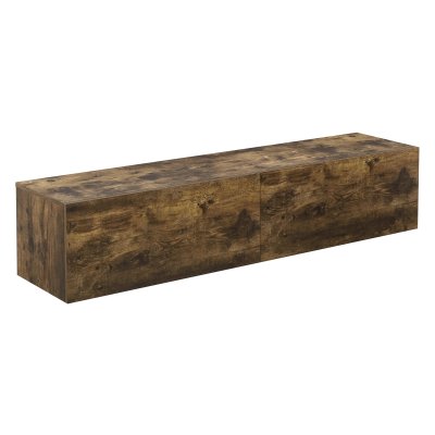 EN.CASA Meuble TV Evaton 140 x 33 x 30 cm Effet Noyer []