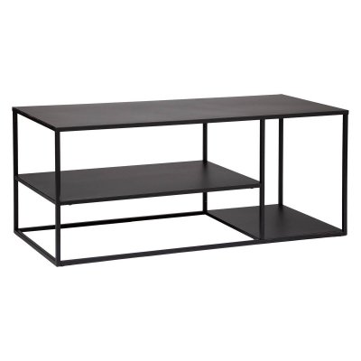 ATMOSPHERA Meuble TV Gota - m&eacute;tal - Noir -  cr&eacute;ateur d'int&eacute;rieur