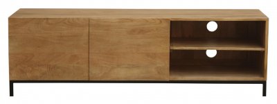 MILIBOO Meuble tv industriel en manguier massif et m&eacute;tal l145 cm ypster