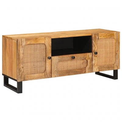 VIDAXL Meuble Tv Marron 105 X 33 X 46 Cm Bois De Mangue Massif 
