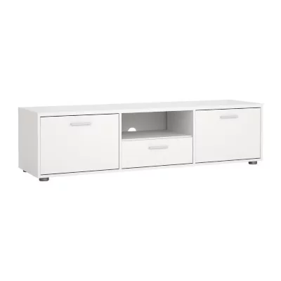 GENERIQUE Meuble TV MEDIA mat 2 portes 1 tiroir 147 2 39 8 38 4 cm