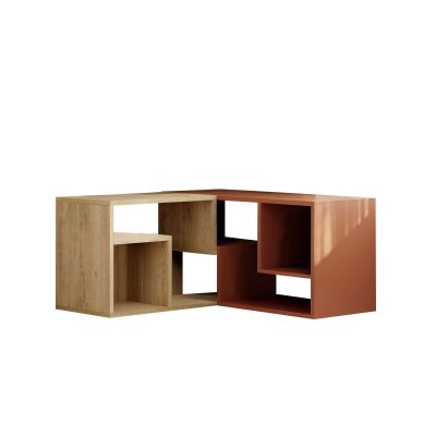 HANAH HOME Meuble TV modulable en bois Glis - 145 x 35 x 44 cm - Terracotta