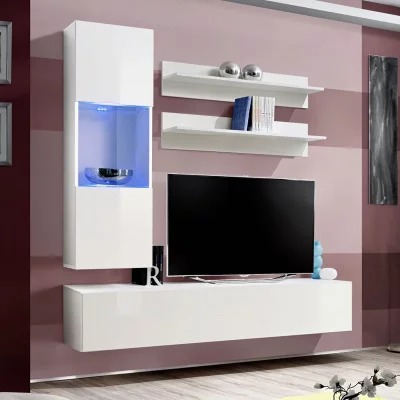 PARIS PRIX Meuble tv mural design fly iii 170cm blanc