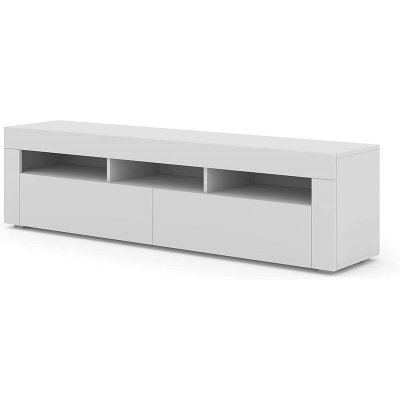 SALONE SRL Meuble tv mural et sur pied moreno 160 blanc mat