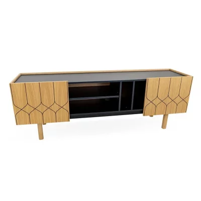 PARIS PRIX Meuble TV ""Porto Victoria"" 175cm Naturel