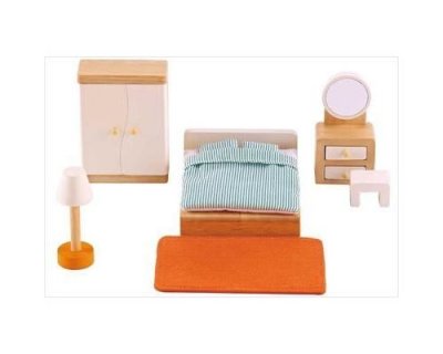 HAPE Meubles maison poup&eacute;es chambre parents