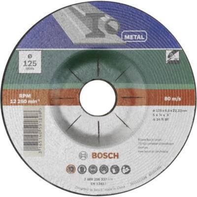 BOSCH Meule &agrave; &eacute;barber, &agrave; moyeu d&eacute;port&eacute;, m&eacute;tal  2609256336 Q069351