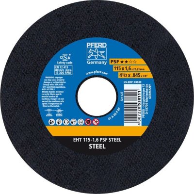 PFERD Meule &agrave; tron&ccedil;onner droite A46PPS 115x1,6mm  1 pcs