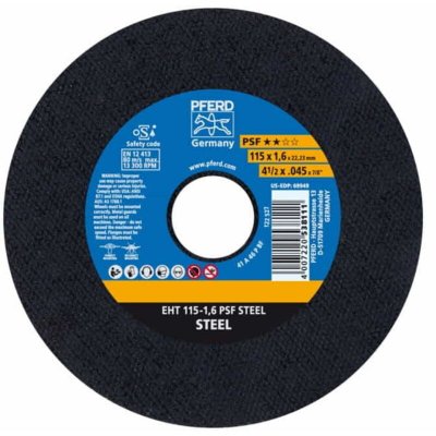 PFERD Meule &agrave; tron&ccedil;onner droite A46PPS 178x1,6mm  1 pcs