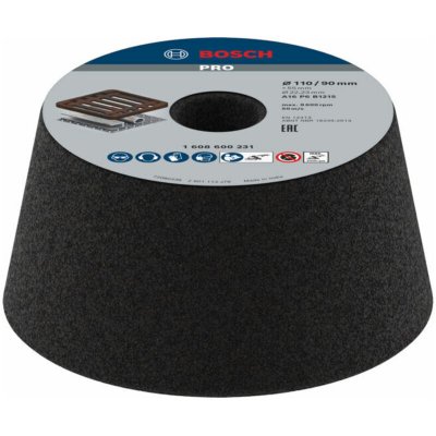 BOSCH Meule boisseau  conique-m&eacute;tal/coul&eacute;e 90 mm 110 mm 55 mm 55 mm 16