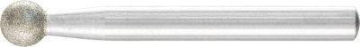 PFERD Meule diamant&eacute;e sur tige sph&eacute;rique DKU, &Oslash; : 8 mm, Long. de la queue 52 mm, &Oslash; de tige 6 mm
