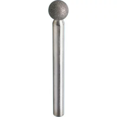 PFERD Meule sur tige diamant D126 forme sph&eacute;rique 2x3mm  1 pcs