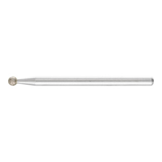 PFERD Meule sur tige diamant D126 forme sph&eacute;rique 3x3mm  1 pcs