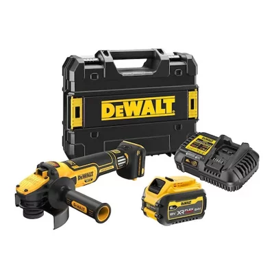 DEWALT Meuleuse &agrave; vitesse variable 125 mm XR 18V  DCG409VST1-QW ADVANTAGE 6Ah Li-Ion Brushless