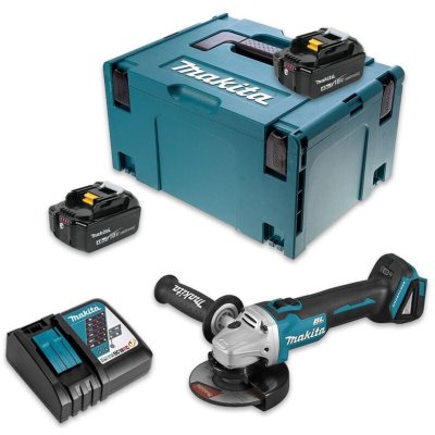 MAKITA Meuleuse d'angle 18V LXT &Oslash;125 mm (2x4,0 Ah) en MAKPAC -  DGA504RMJ
