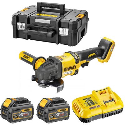 DEWALT Meuleuse D'angle  Dcg418t2 &Oslash; 125 Mm 54 (2 X 6,0 Ah) V Xr Flexvolt En T-stak