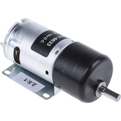 RS PRO MFA 919D2.51 Moteur &agrave; entra&icirc;nement 12 V/DC 2.5:1