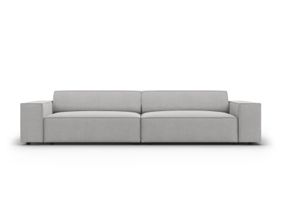 MICADONI HOME MICADONI Canap&eacute; Jodie, 3 Places, Gris Clair, Tissu Structurel