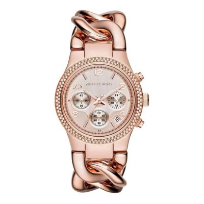 MICHAEL KORS  Mk3247 Chronograph Rose Dial Rose Gold Ion-Plated Ladies Watch
