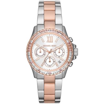 MICHAEL KORS  Montre Everest Chronographe en Acier Inoxydable, pour Femme, Mk7214