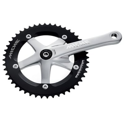 MICHE  pedalier piste 172mm 50 dents primato argent