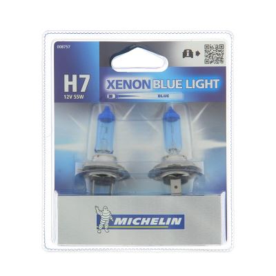 MICHELIN  008757 Blue Light 2 Ampoules H7 12 V 55W 