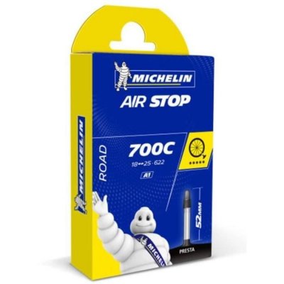 MICHELIN  chambre a air route a1 airstop 700x18 25 valve presta 52mm