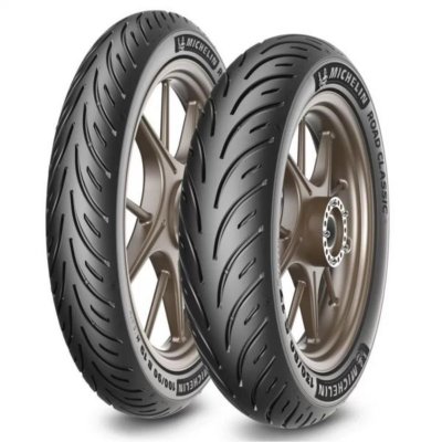 MICHELIN  Moto Road Classic 56v Tl Road Front Tire Noir 100 / 90 / R18
