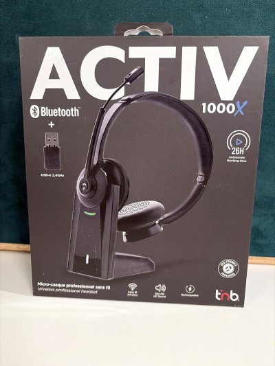 TNB Micro Casque Bluetooth&reg; Avec Base De Recharge Activ 1000x