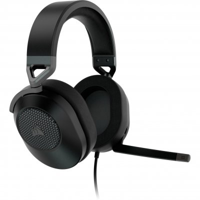 CORSAIR Micro-casque Gaming circum-aural filaire HS65 Surround Noir carbone 