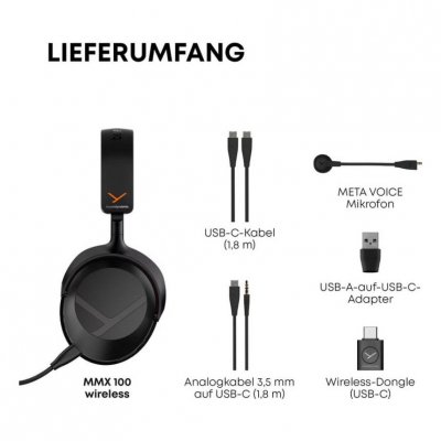 BEYERDYNAMIC Micro-casque gaming sans fil  MMX 100 Blanc arctique