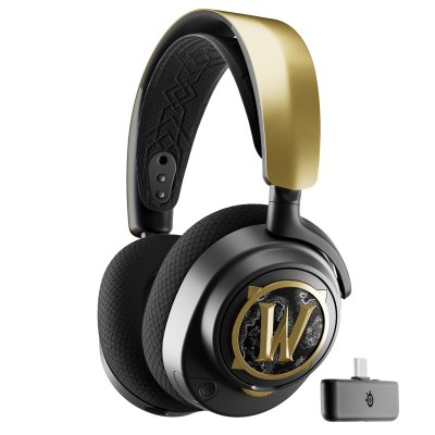 STEELSERIES Micro casque gaming sans fil  Arctis Nova 7 Wow Edition 20&egrave;me anniversaire Noir et Or 