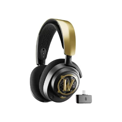STEELSERIES Micro casque gaming sans fil  Arctis Nova 7 Wow Edition 20&egrave;me anniversaire Noir et Or 