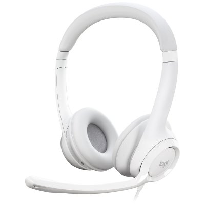 LOGITECH Micro-casque  H390 avec Microphone Antibruit - Blanc