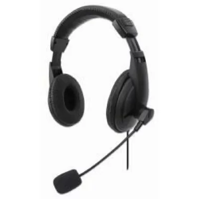 MANHATTAN Micro-casque  L&eacute;ger, USB-A, Compatible PC, PS4 et PS5