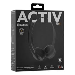 TNB Micro-casque sans fil St&eacute;r&eacute;o Bluetooth T'n'b Activ 400S Noir
