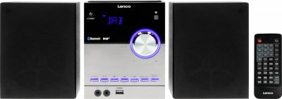 LENCO Micro Cha&icirc;ne Dab+ FM CD Bluetooth  MC-150 Noir
