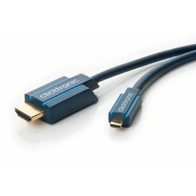 CLICKTRONIC Micro-hdmi adaptor cable with ethernet