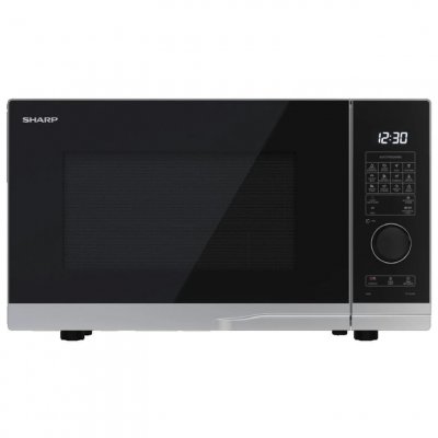 SHARP Micro-onde avec gril  YC-PG254AE-S 25 L 900 W Argent et Noir