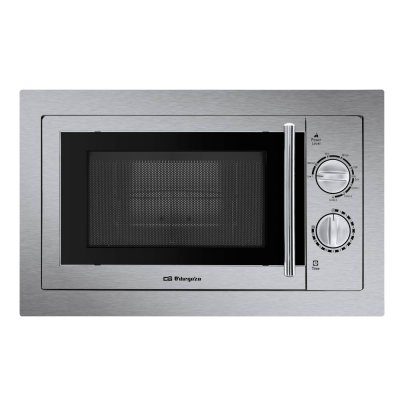 ORBEGOZO Micro-Onde + Gril MIG2033 D&eacute;cong&eacute;lation Minuteur 20L 800W Acier Inoxydable Gris