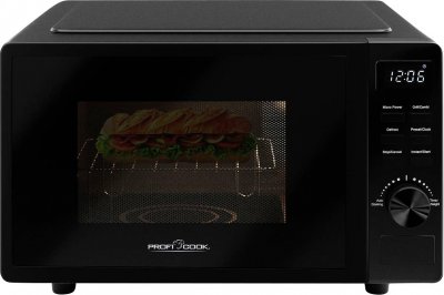 PROFICOOK Micro-ondes avec gril 20L 1150W Noir  PC-MWG1278-Noir