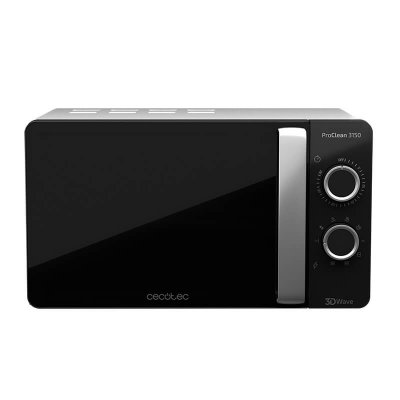CECOTEC Micro-ondes avec gril  proclean 3150 20 l 700w noir argent&eacute;