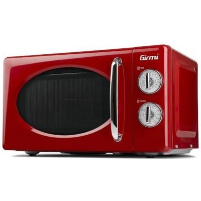 GIRMI Micro-ondes Combin&eacute; FM21 20L 700W Acier Inoxydable Rouge