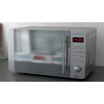 CECOTEC Micro-ondes de 20L avec minuterie en acier inoxydable 1150W gris